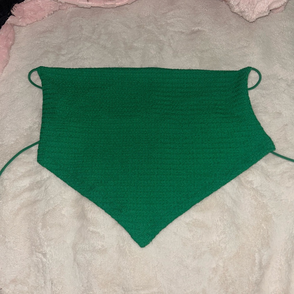 SHEIN Green Knit Halter Top
